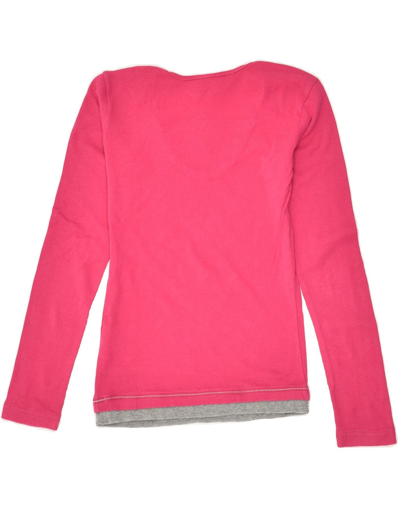 CHAMPION Girls Top Long Sleeve 9-10 Years medium  Pink Cotton | Vintage Champion | Thrift | Second-Hand Champion | Used Clothing | Messina Hembry 