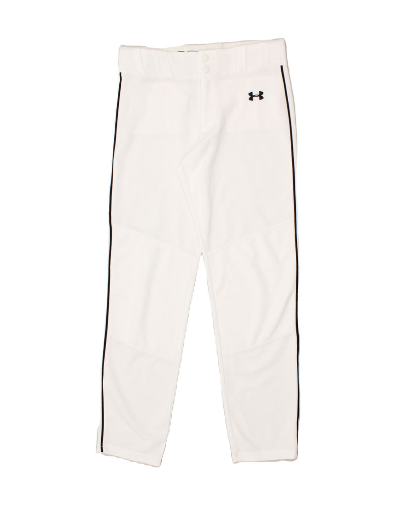 UNDER ARMOUR Girls Tracksuit Trousers 15-16 Years XL White | Vintage Under Armour | Thrift | Second-Hand Under Armour | Used Clothing | Messina Hembry 