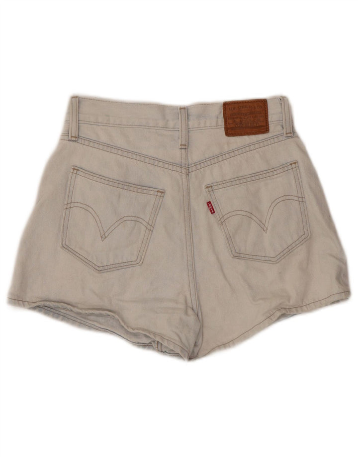 LEVI'S Womens High Waist Denim Shorts W25 XS Blue Cotton