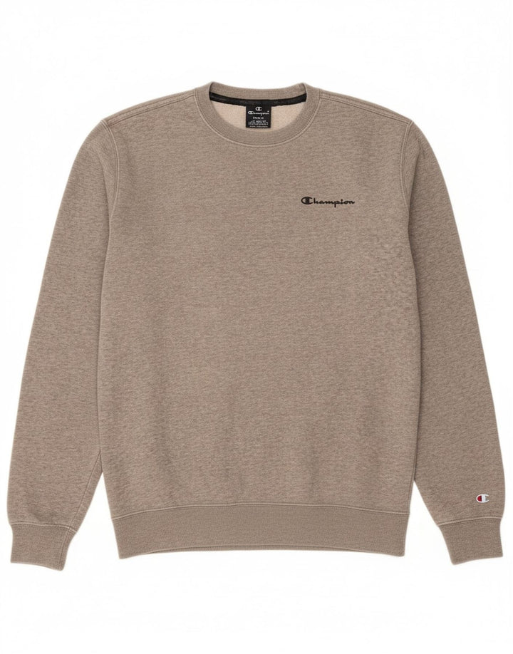 CHAMPION Mens Sweatshirt Jumper Small Grey Cotton