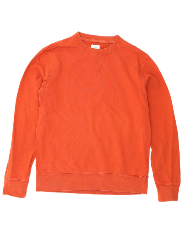 Marks & Spencer Mens Sweatshirt Jumper Medium Orange Cotton