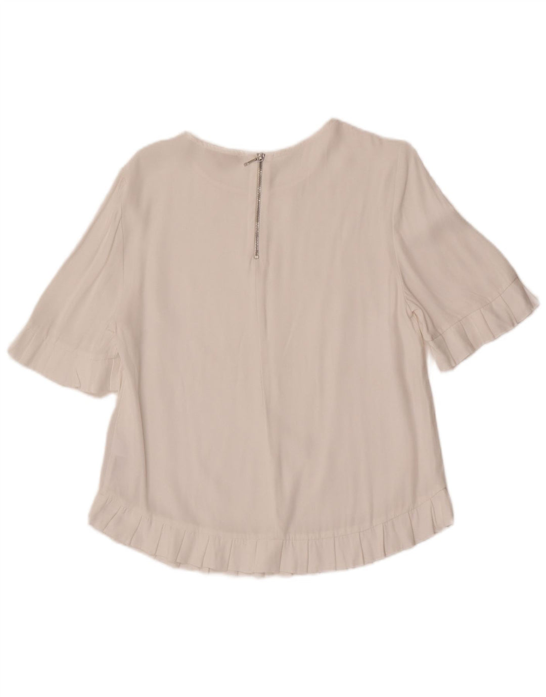 Phase Eight Womens Blouse Top UK 12 Medium White Viscose