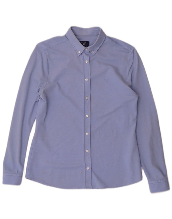 Gant Womens Shirt UK 10 Small Blue Cotton