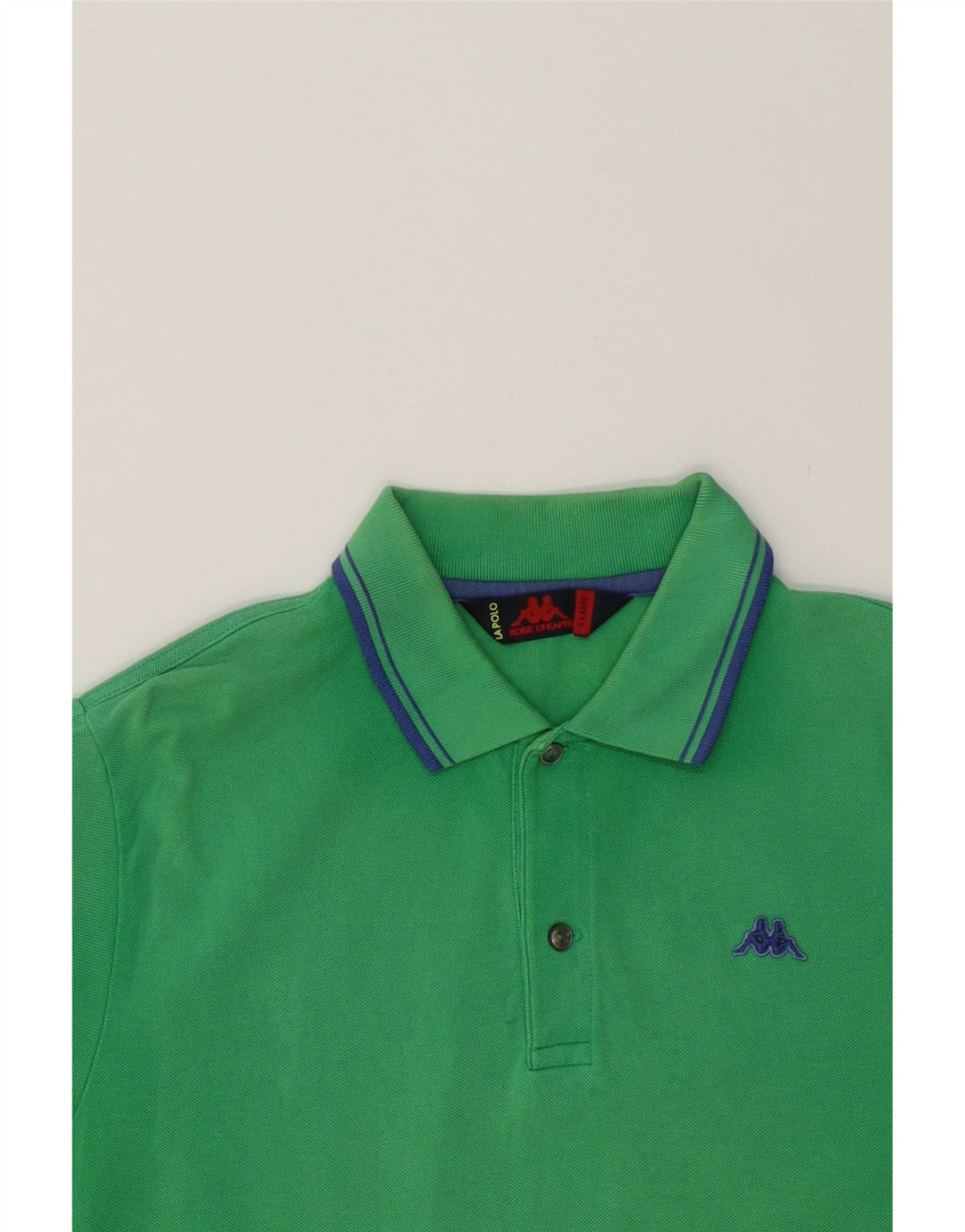 KAPPA Mens Polo Shirt XL Green Cotton Vintage Kappa and Second-Hand Kappa from Messina Hembry 