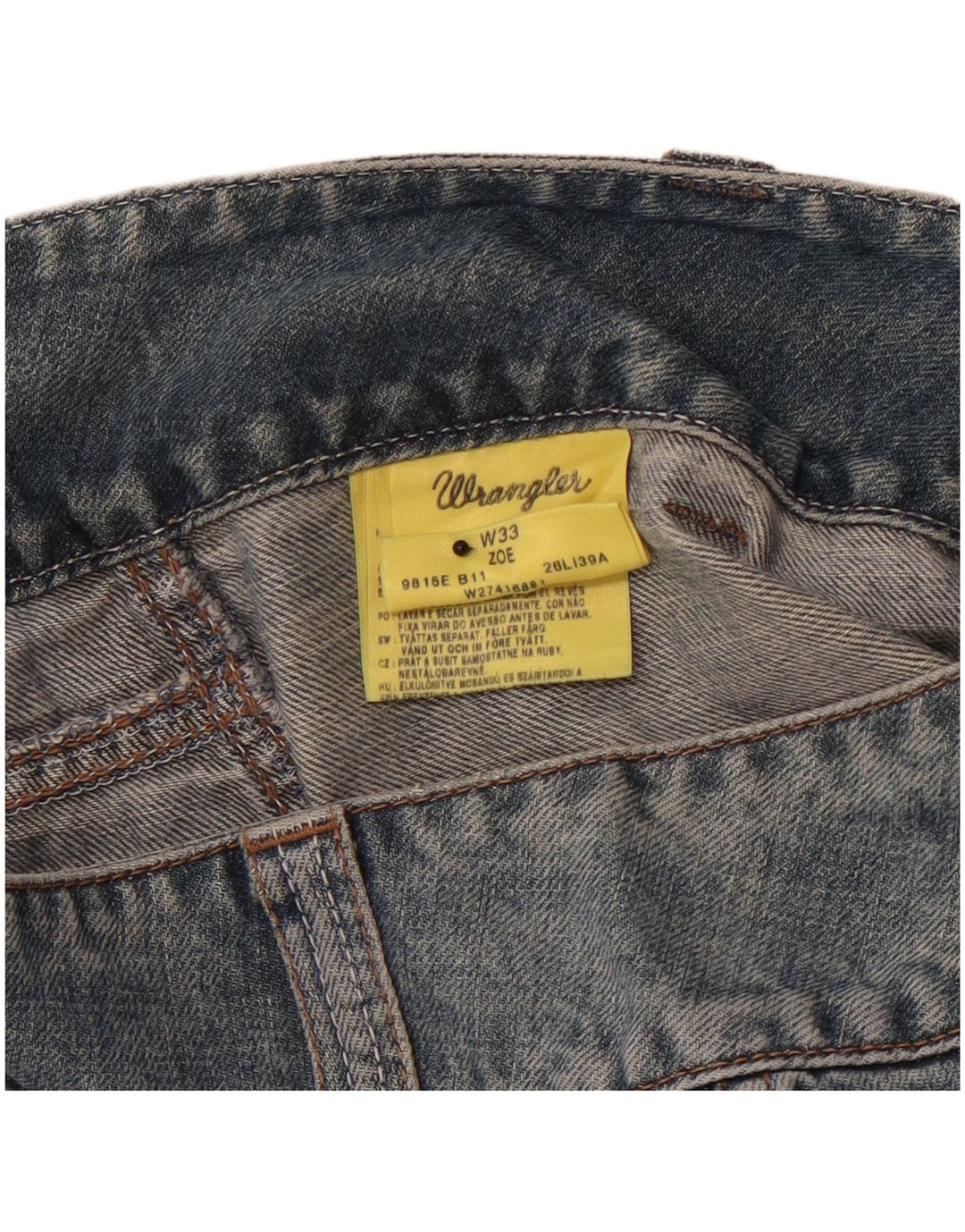 WRANGLER Womens Zoe Denim Cargo Skirt W33 Large  Blue Cotton