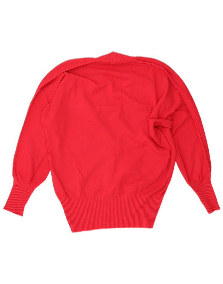 Simona Barbieri Womens Twin-Set V-Neck Jumper Sweater UK 16 Large Red