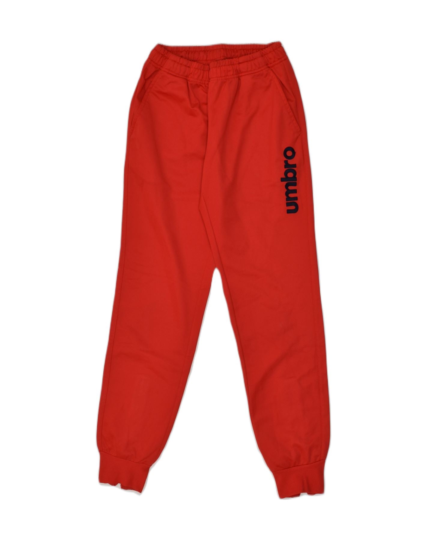 UMBRO Mens Graphic Tracksuit Trousers Joggers XS Red Polyester