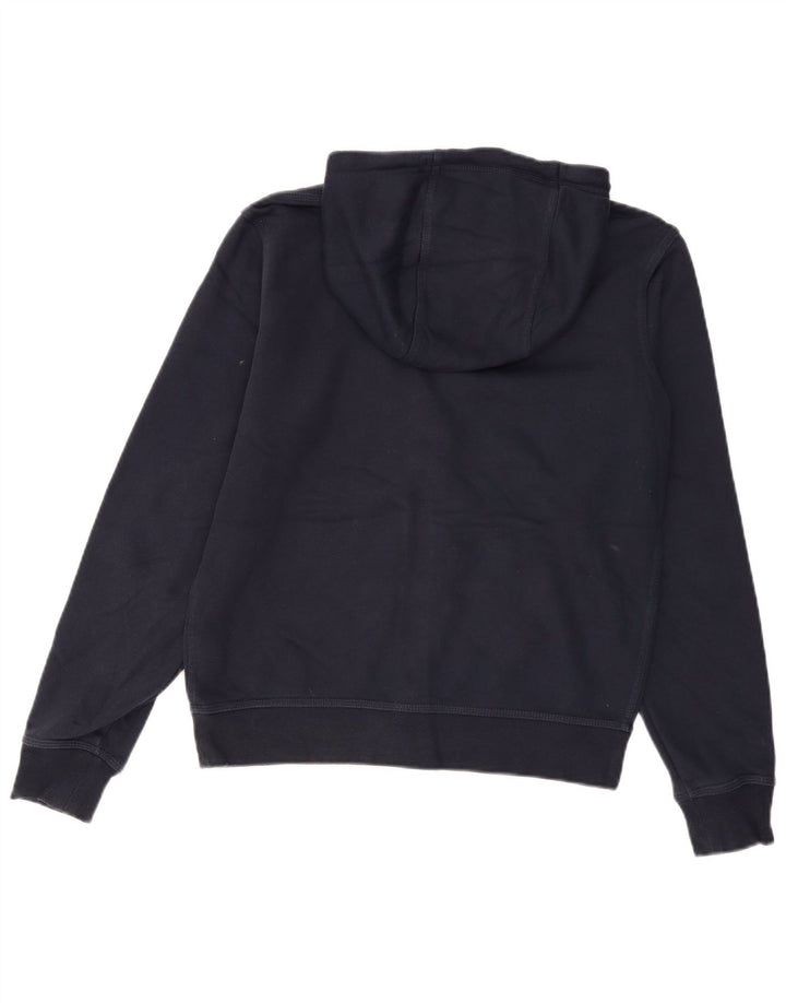 Nike Mens Graphic Zip Hoodie Sweater Small Navy Blue Cotton