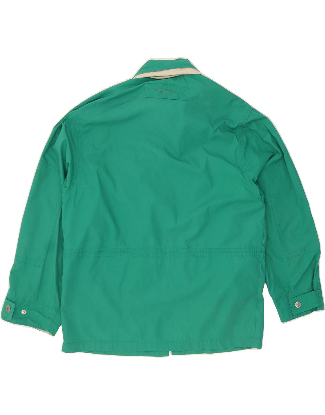 VINTAGE Mens Utility Jacket UK 36 Small Green Polyester Vintage Vintage and Second-Hand Vintage from Messina Hembry 