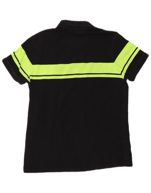 Sergio Tacchini Mens Polo Shirt XL Navy Blue Colourblock Cotton