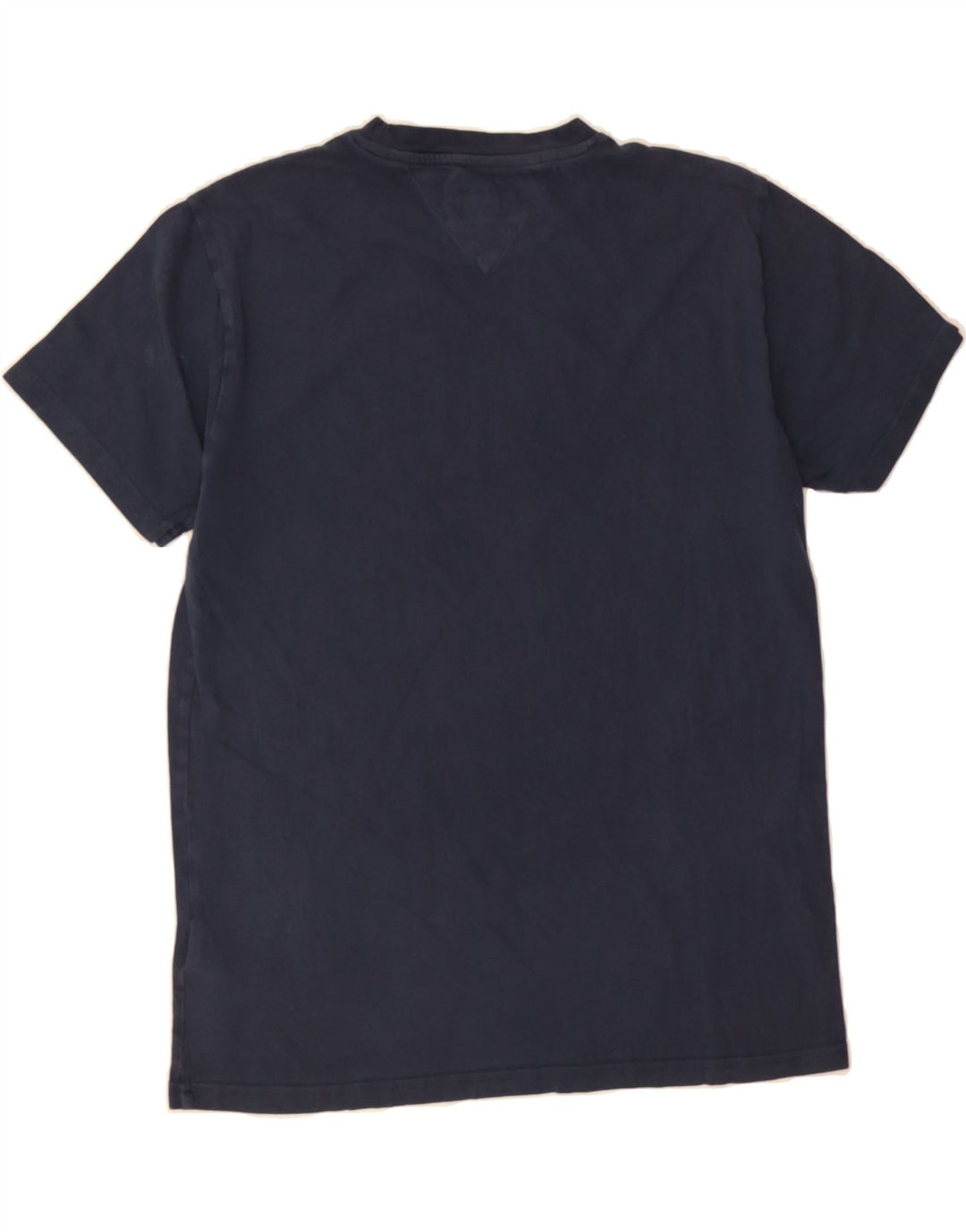 TOMMY HILFIGER Mens Graphic T-Shirt Top Medium Navy Blue Cotton Vintage Tommy Hilfiger and Second-Hand Tommy Hilfiger from Messina Hembry 
