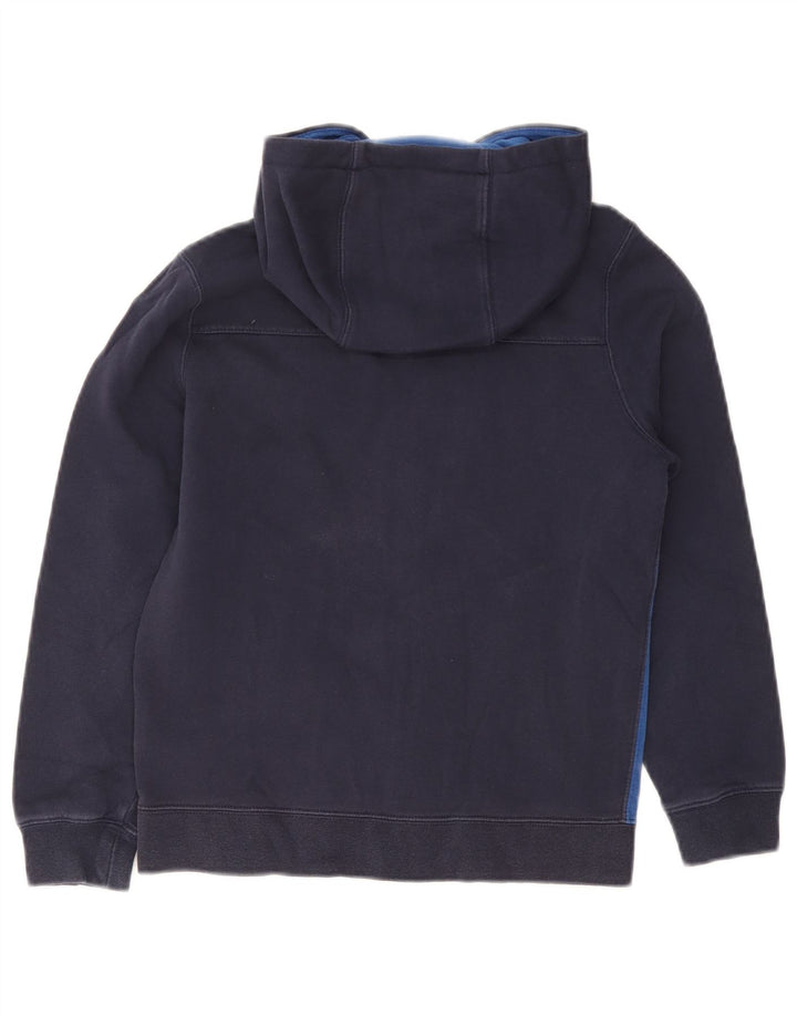 Nike Boys Zip Hoodie Sweater 10-11 Years Medium Navy Blue Colourblock