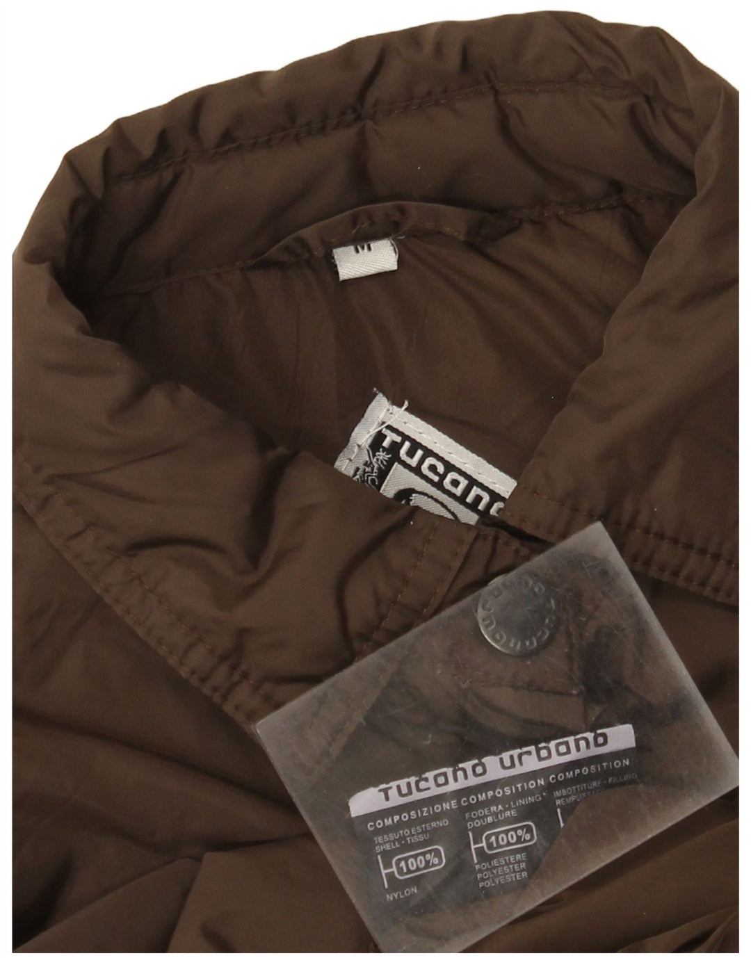 Tucano Urbano Womens Utility Jacket UK 14 Medium Brown Nylon