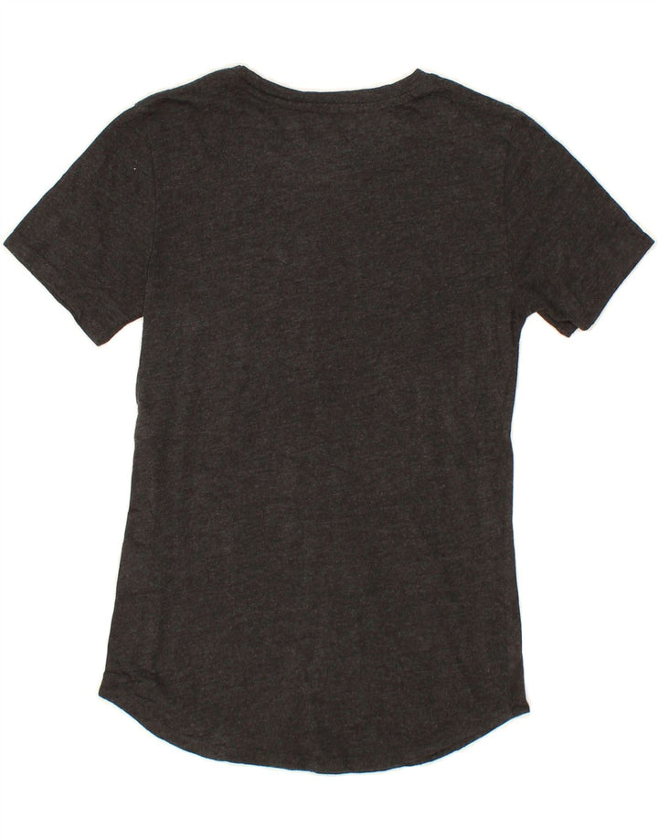 NIKE Womens Athletic Cut Graphic T-Shirt Top UK 6 XS Grey Polyester Vintage Nike and Second-Hand Nike from Messina Hembry 