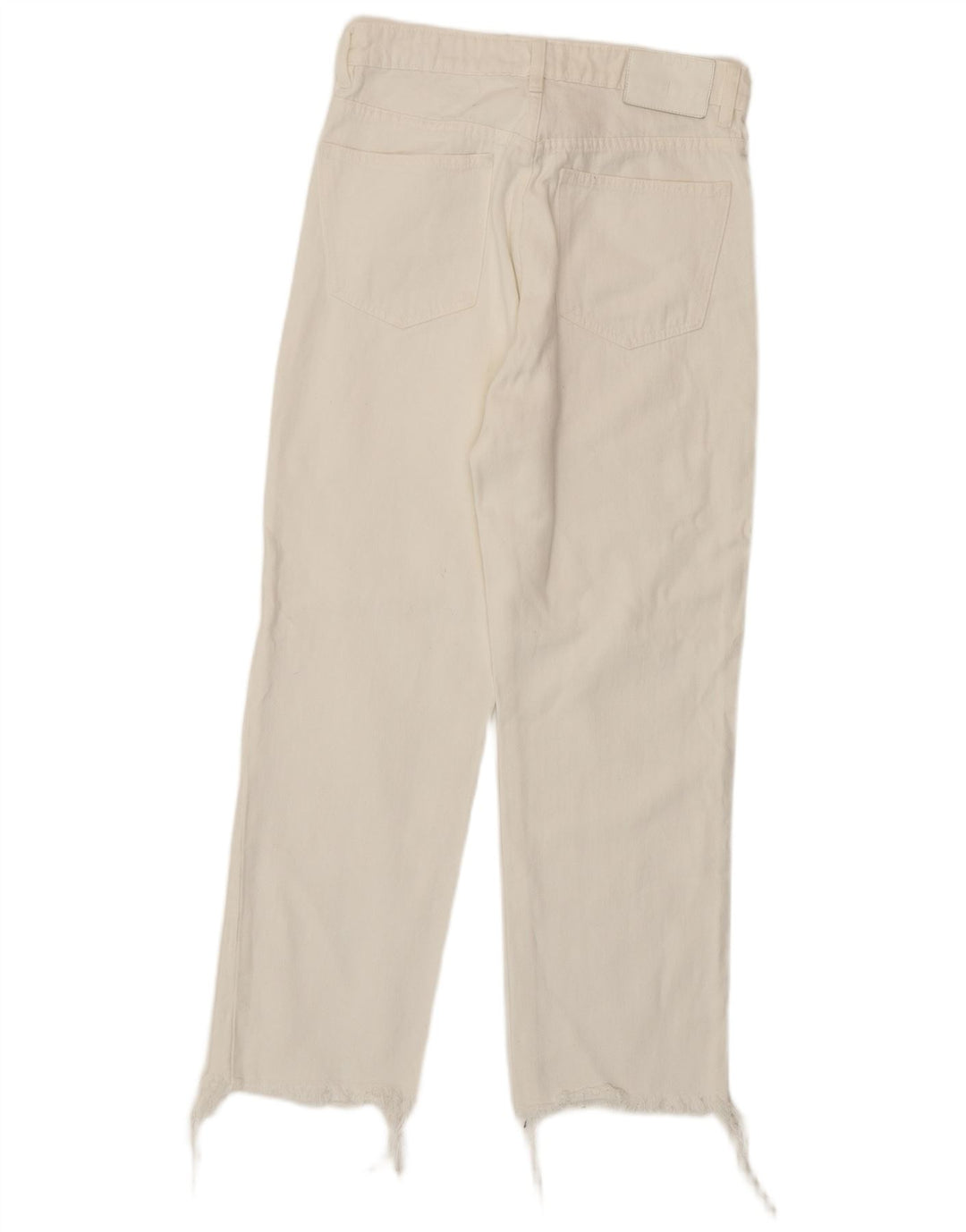 Zara Womens Straight Jeans EU 38 Small W28 L26 White Cotton