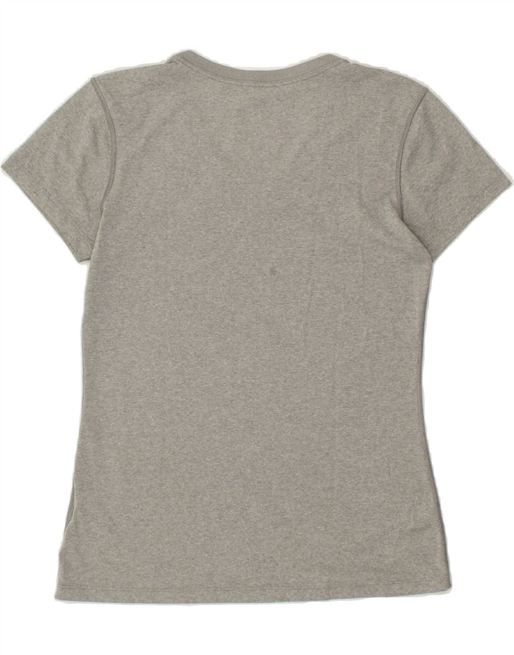 NIKE Womens Dri Fit Regular Fit T-Shirt Top UK 10 Small Grey Polyester | Vintage Nike | Thrift | Second-Hand Nike | Used Clothing | Messina Hembry 