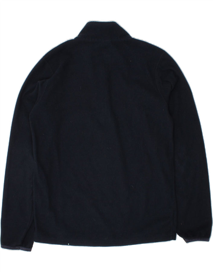 CHAMPION Boys Zip Neck Fleece Jumper 9-10 Years Medium  Navy Blue Vintage Champion and Second-Hand Champion from Messina Hembry 