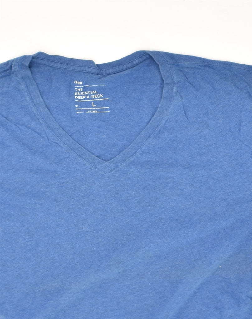 GAP Mens T-Shirt Top Large Blue Cotton | Vintage Gap | Thrift | Second-Hand Gap | Used Clothing | Messina Hembry 