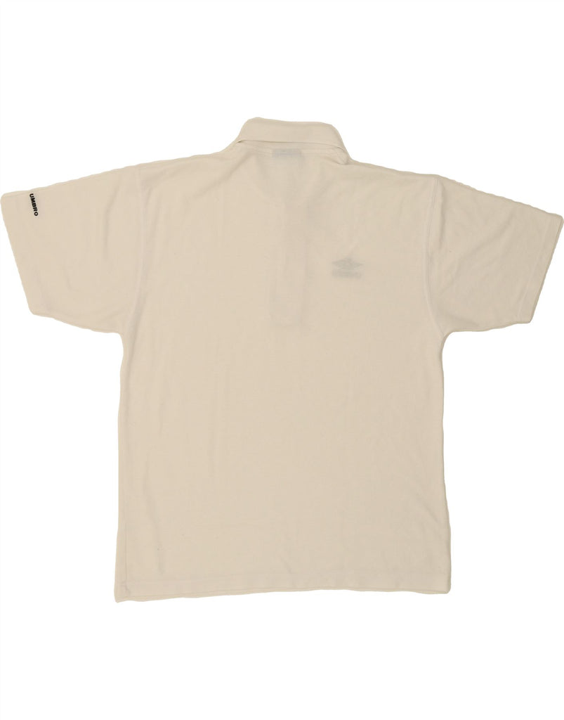 UMBRO Mens Polo Shirt Large White Vintage Umbro and Second-Hand Umbro from Messina Hembry 