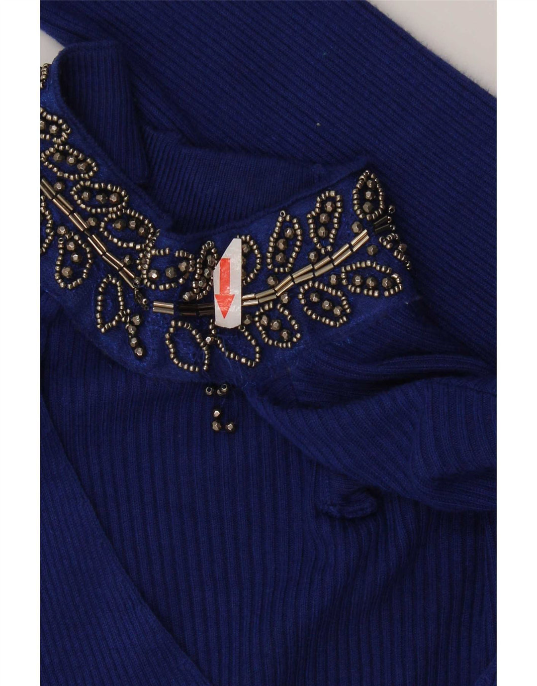 Oasis Womens Crop Top UK 8 Small Blue Viscose