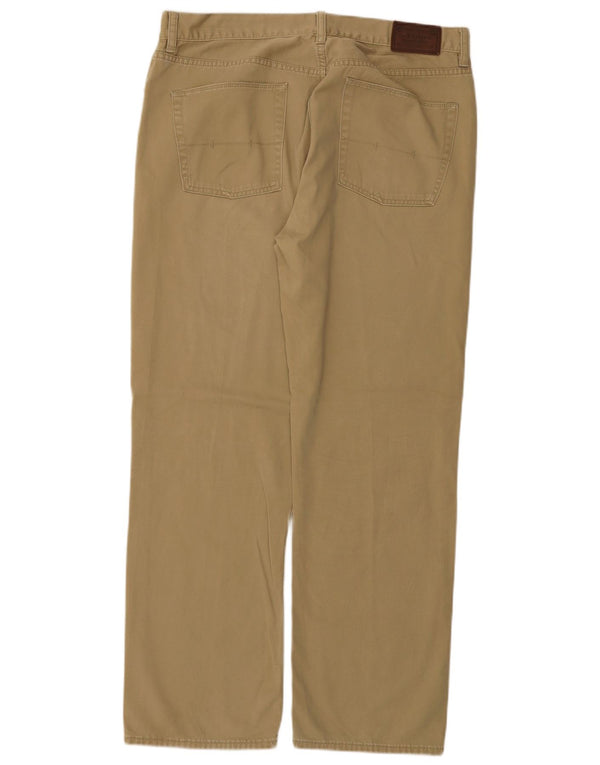 Polo Ralph Lauren Mens Straight Casual Trousers W36 L30 Beige Cotton