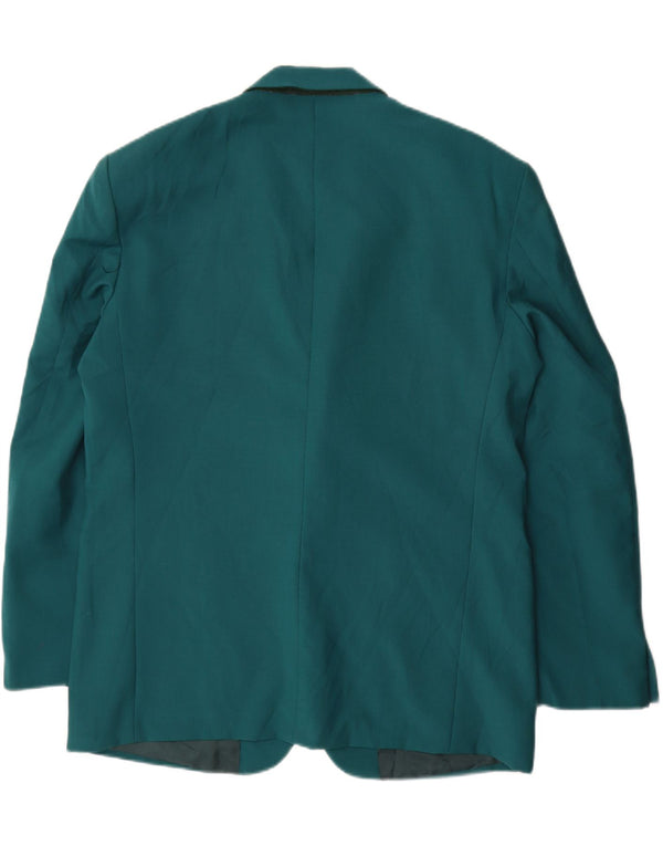 Vintage Mens 2 Button Blazer Jacket IT 54 2XL Blue Wool