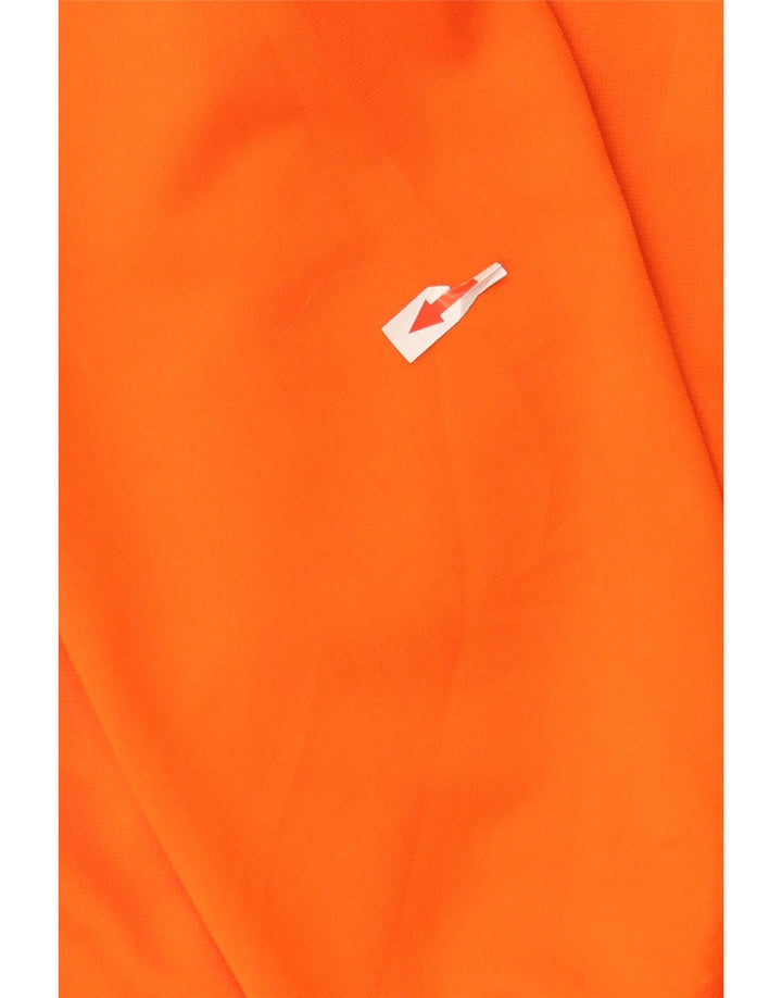 Diadora Womens Graphic Tracksuit Top Jacket IT 42 Medium Orange Polyester