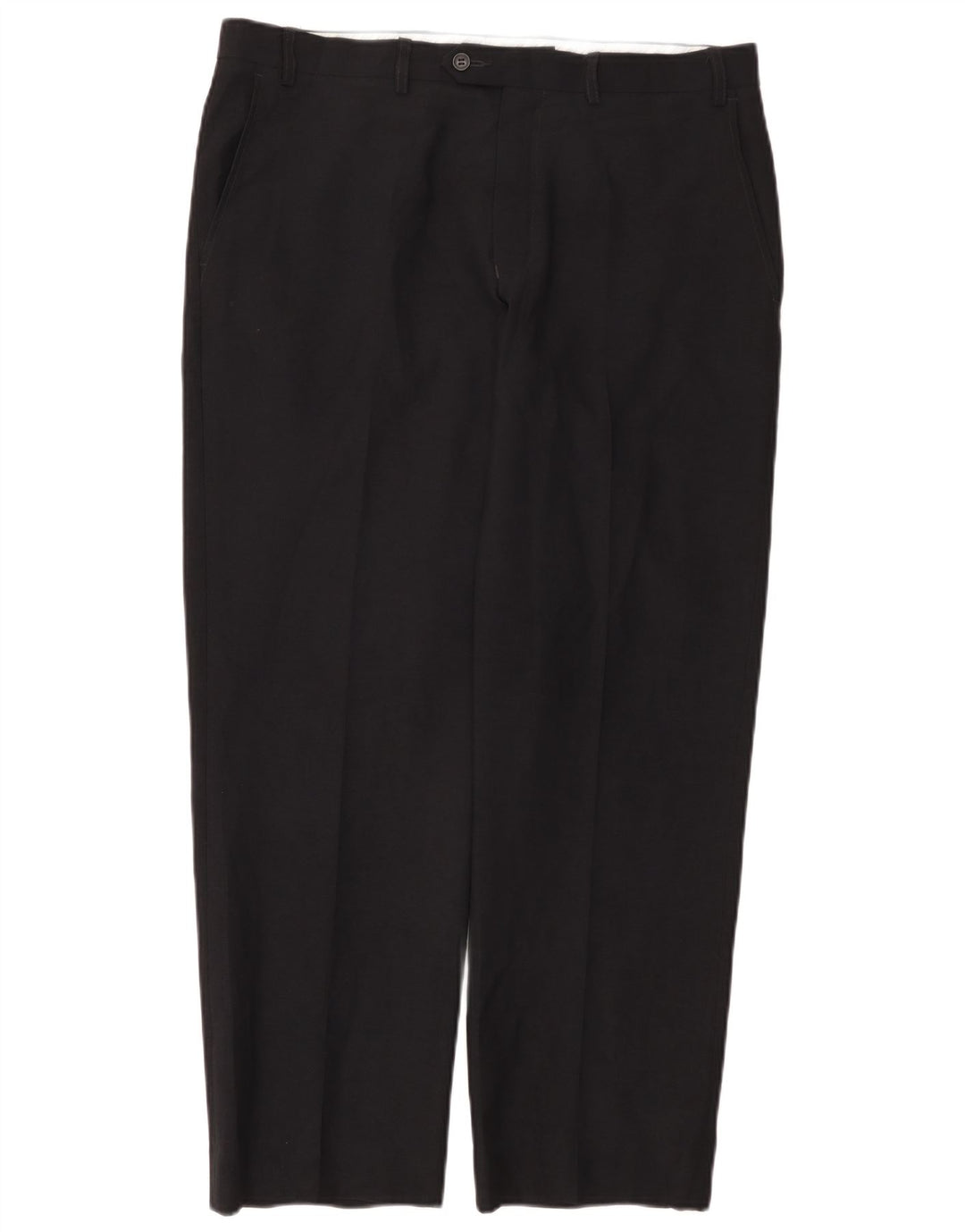 Marks & Spencer Mens Tailored Straight Suit Trousers W36 L29 Navy Blue