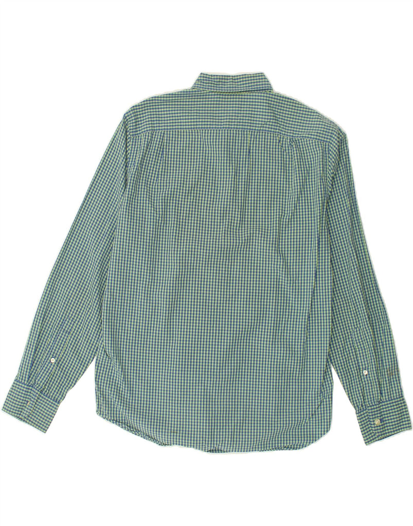 J. CREW Mens Shirt Medium Green Check Cotton | Vintage J. Crew | Thrift | Second-Hand J. Crew | Used Clothing | Messina Hembry 