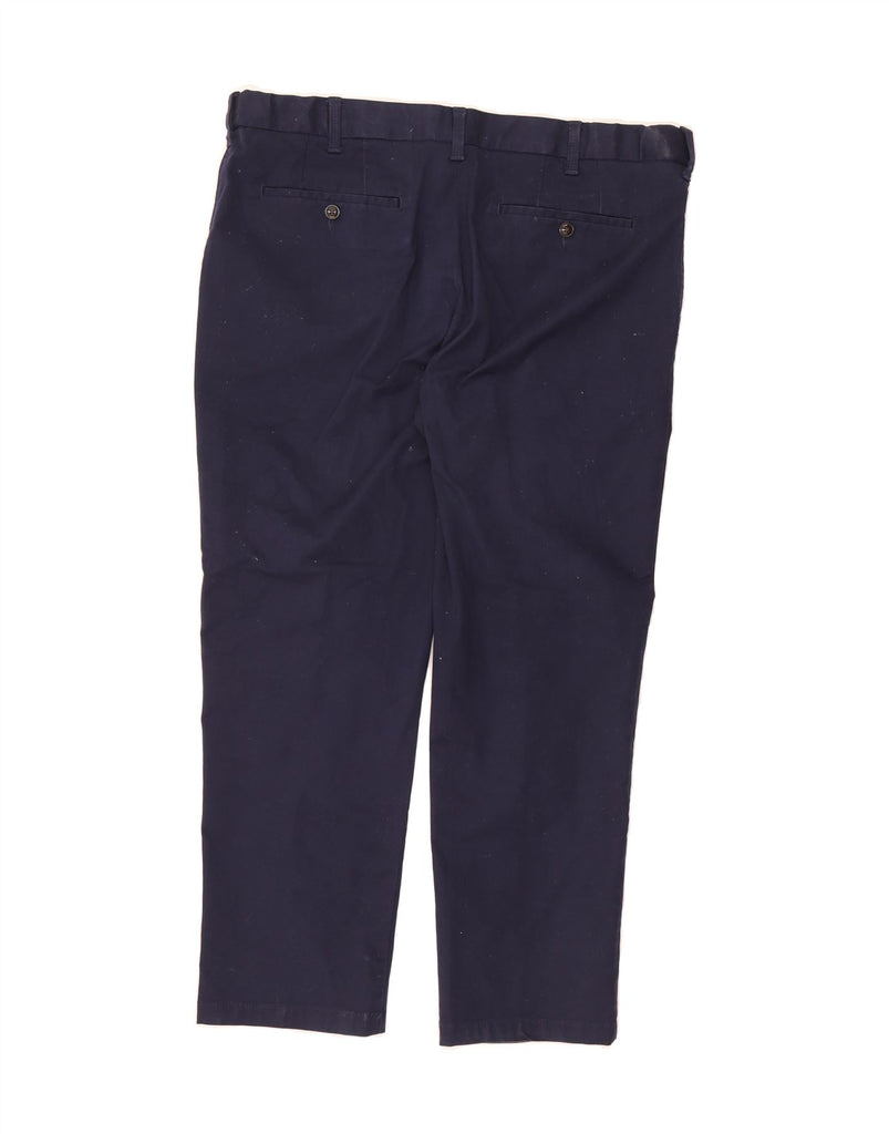 BLUE HARBOUR Mens Straight Chino Trousers W40 L29 Navy Blue Cotton Vintage Blue Harbour and Second-Hand Blue Harbour from Messina Hembry 