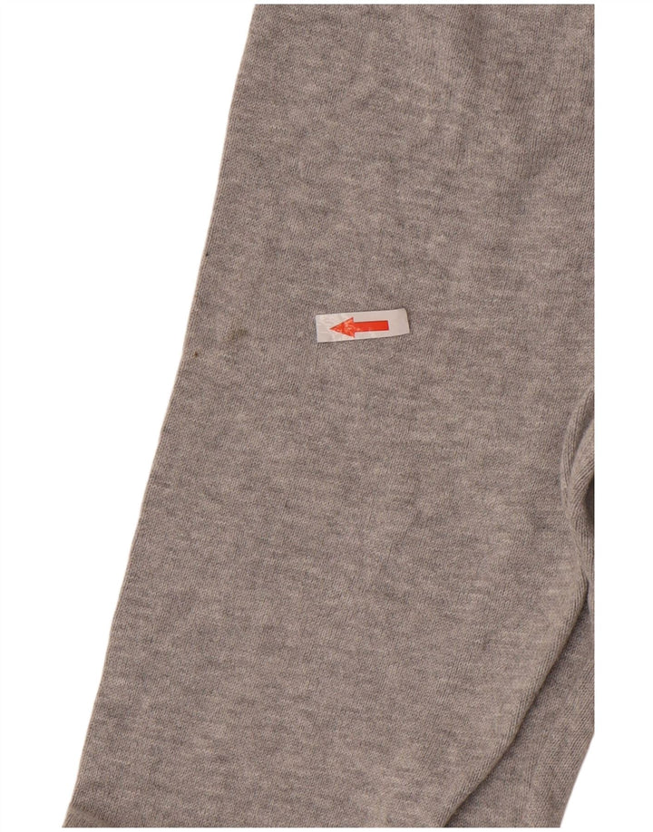 Marks & Spencer Mens V-Neck Jumper Sweater XL Grey Cotton
