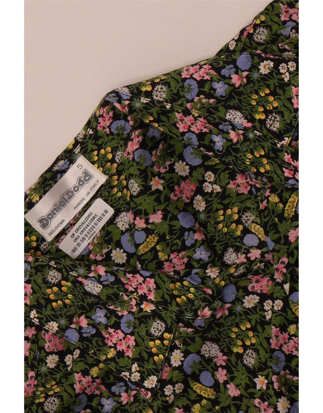 Daniel Dodd Mens Short Sleeve Shirt Large Green Floral