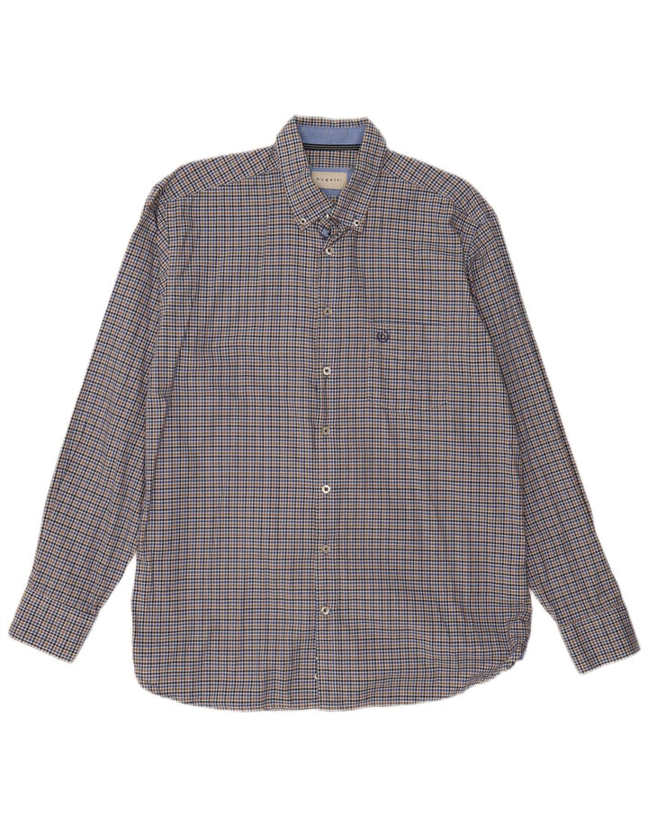 BUGATTI Mens Shirt Size 41/42 Large Multicoloured Check Cotton
