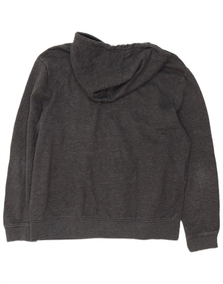 Gap Mens Graphic Hoodie Jumper Large Grey Cotton