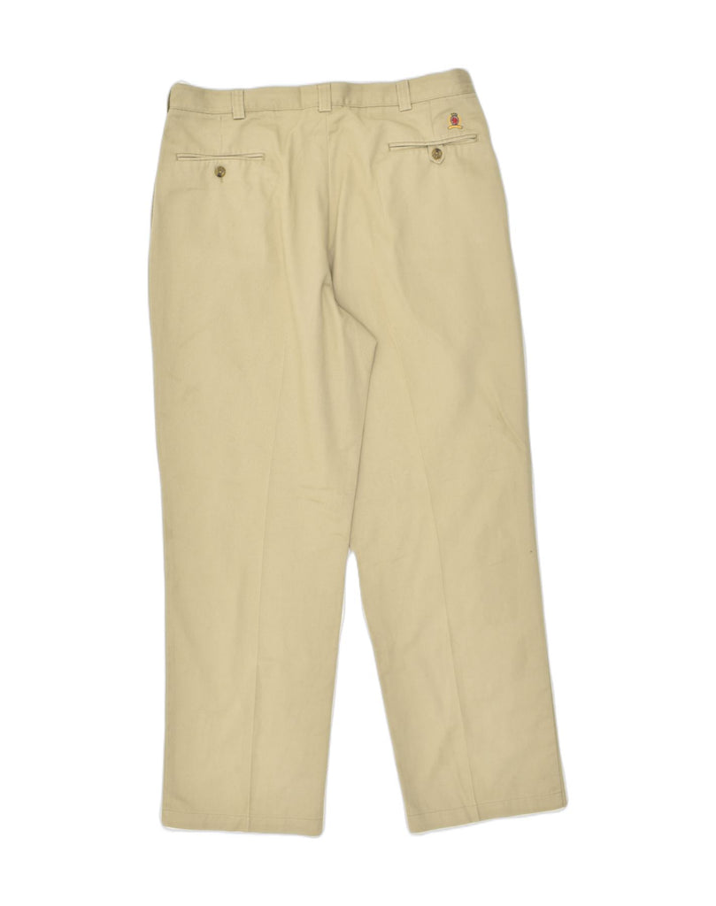 TOMMY HILFIGER Mens Straight Chino Trousers W36 L32 Beige Cotton | Vintage Tommy Hilfiger | Thrift | Second-Hand Tommy Hilfiger | Used Clothing | Messina Hembry 