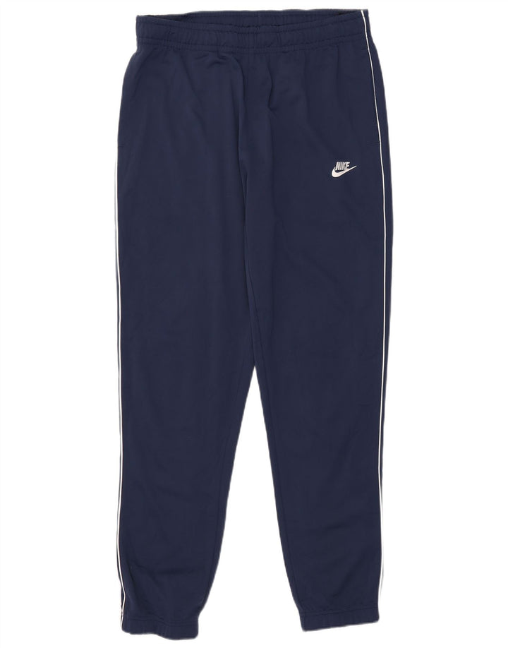 Nike Mens Tracksuit Trousers Joggers Large  Navy Blue Polyester