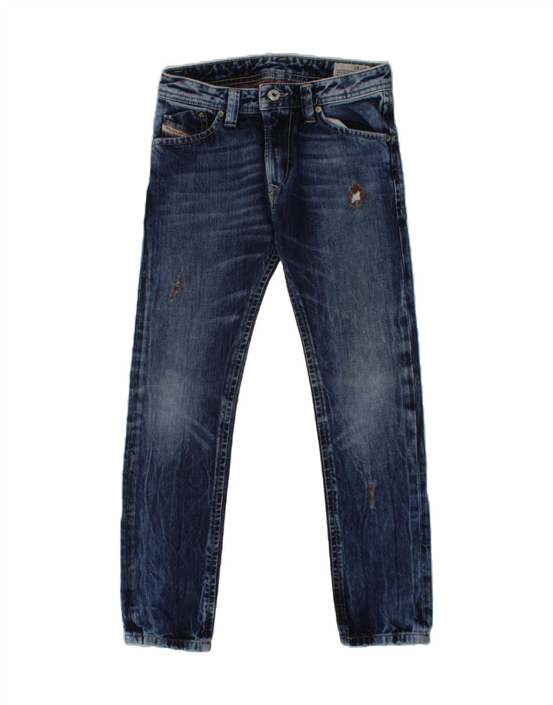 DIESEL Boys Darron Regular Slim Tapered Jeans 7-8 Years W24 L24 Blue Vintage Diesel and Second-Hand Diesel from Messina Hembry 