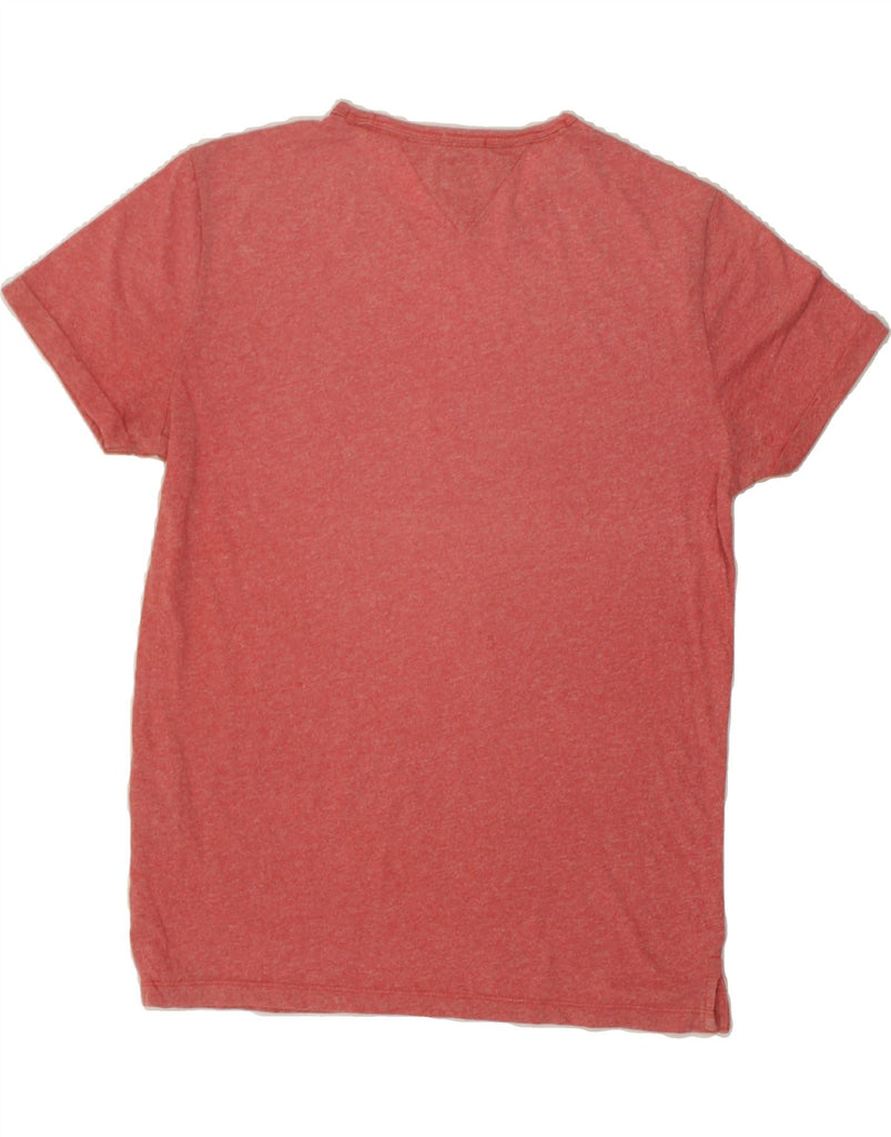 TOMMY HILFIGER Mens Regular Fit T-Shirt Top Medium Red Cotton | Vintage Tommy Hilfiger | Thrift | Second-Hand Tommy Hilfiger | Used Clothing | Messina Hembry 