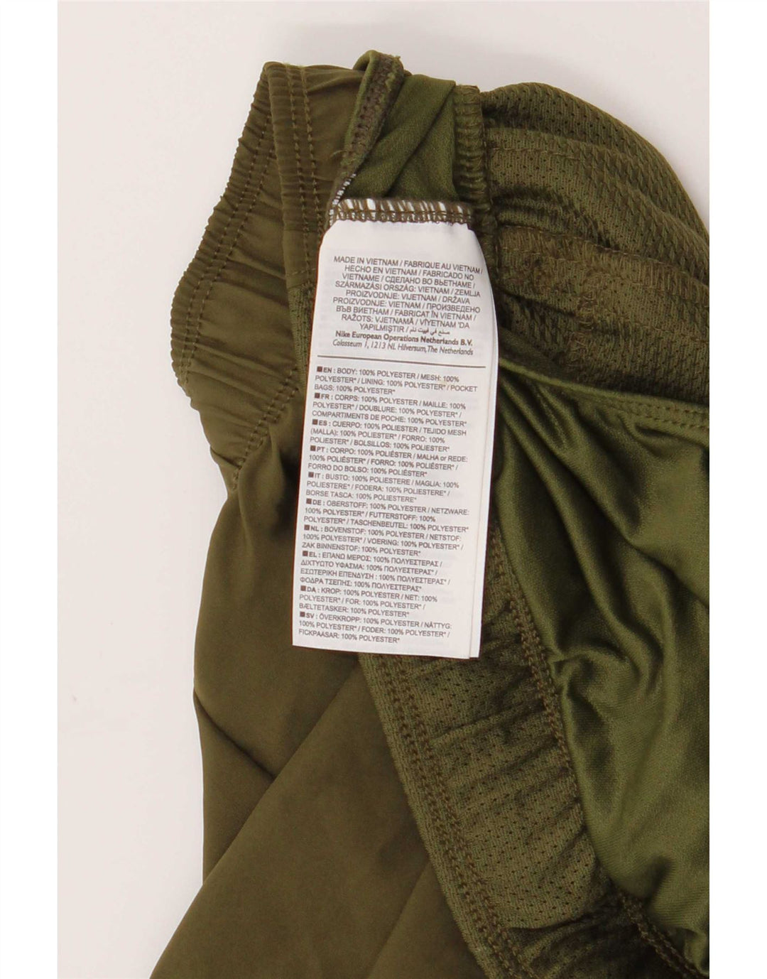 Nike Mens Sport Shorts Medium Green Polyester Sports
