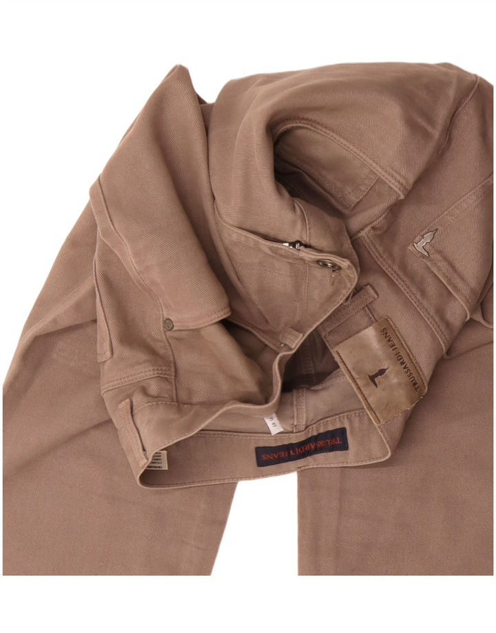 Trussardi Mens Slim Casual Trousers W35 L31 Beige