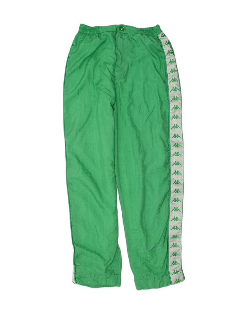 KAPPA Boys Tracksuit Trousers 15-16 Years Green Polyester | Vintage Kappa | Thrift | Second-Hand Kappa | Used Clothing | Messina Hembry 