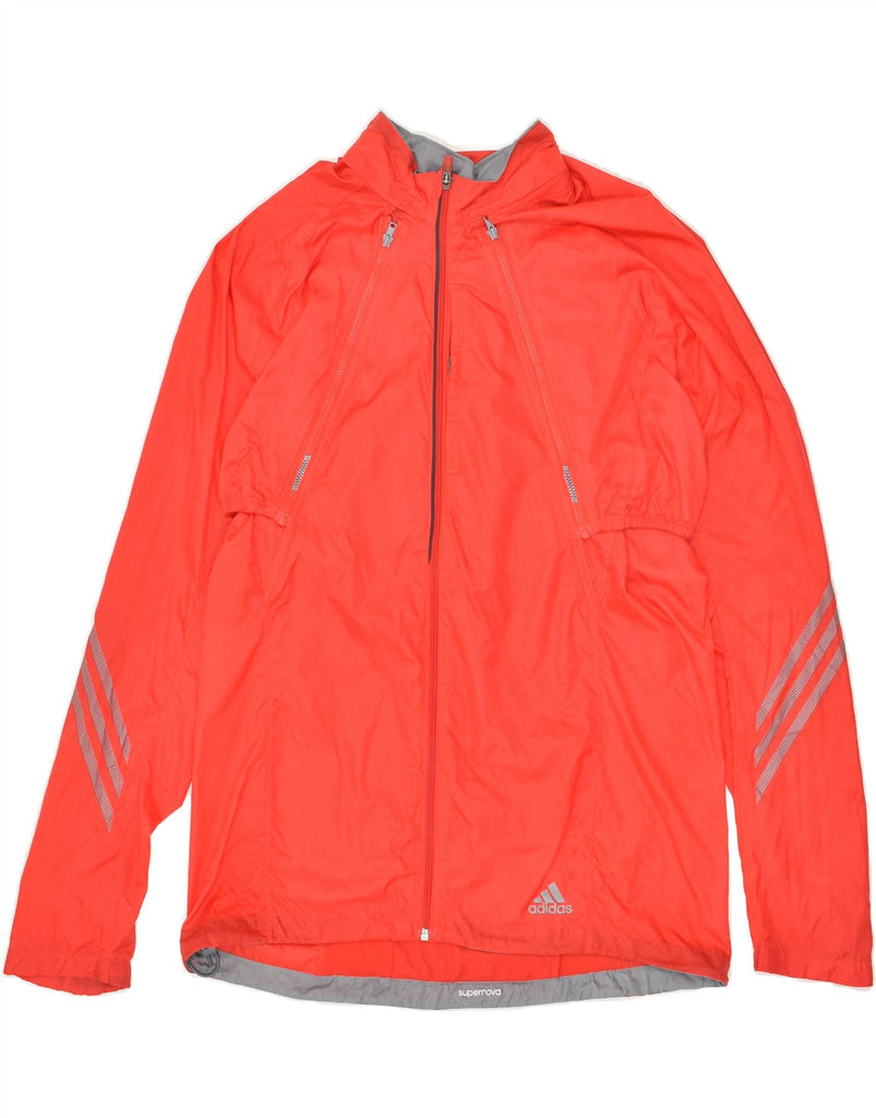 ADIDAS Mens Climalite Tracksuit Top Jacket Large Red Nylon Vintage Adidas and Second-Hand Adidas from Messina Hembry 