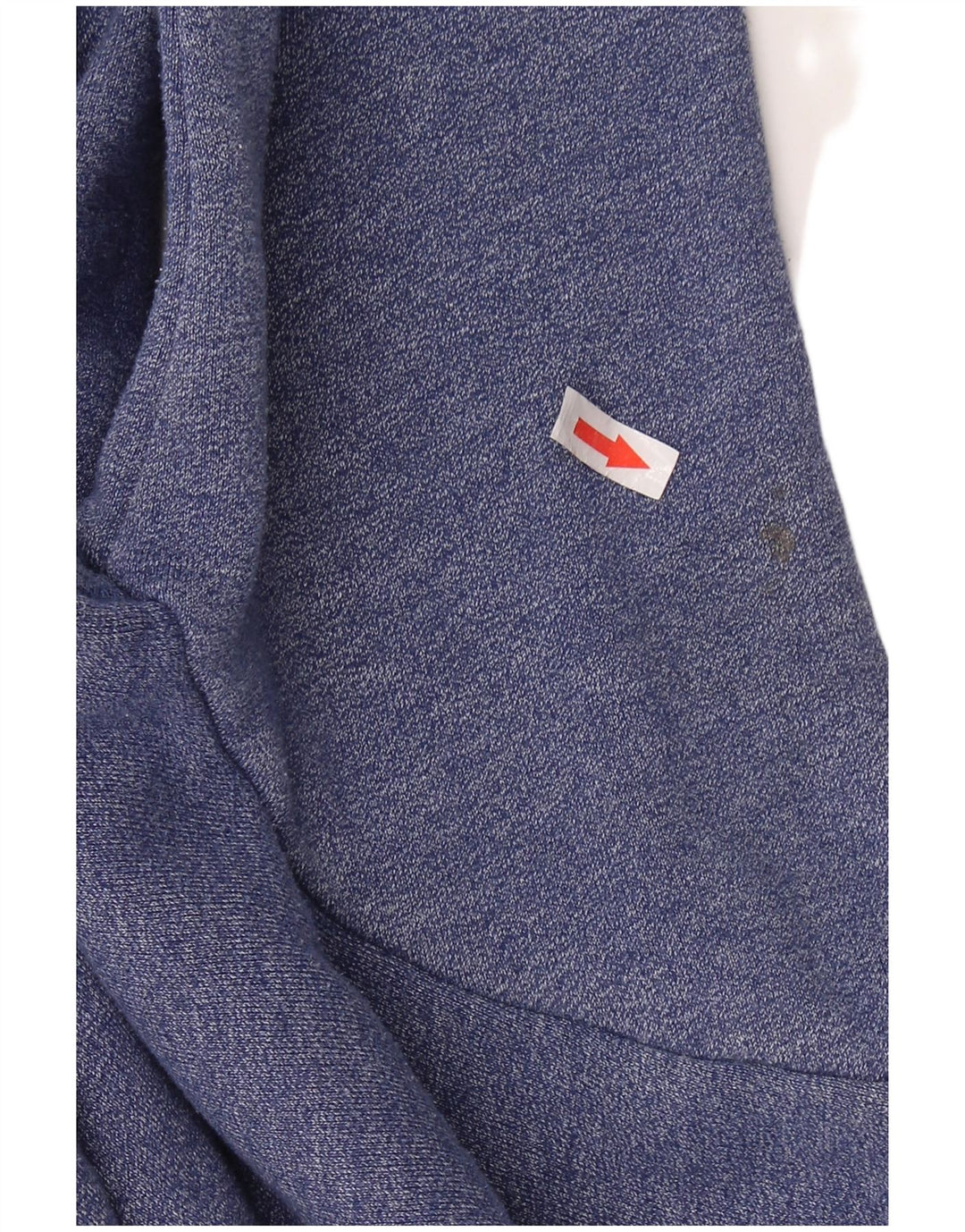 SUPERDRY Mens Graphic Zip Hoodie Sweater Small Blue Cotton