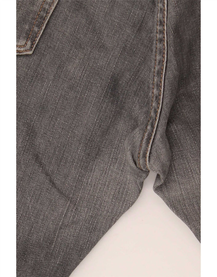 Levi's Mens 504 Straight Jeans W36 L34 Grey Cotton