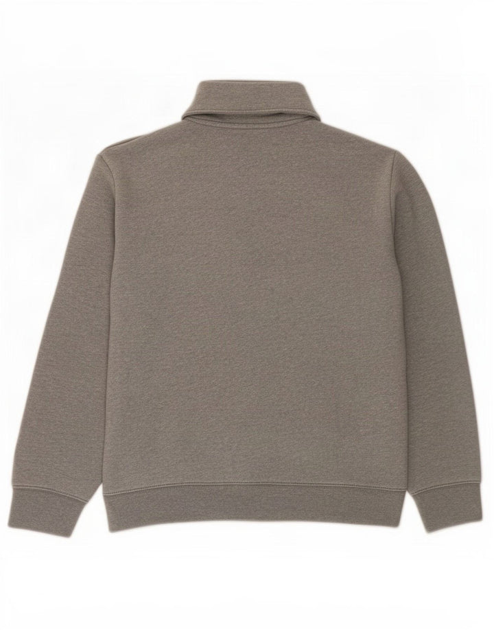 Marks & Spencer Mens Zip Neck Sweatshirt Jumper Small Grey Cotton