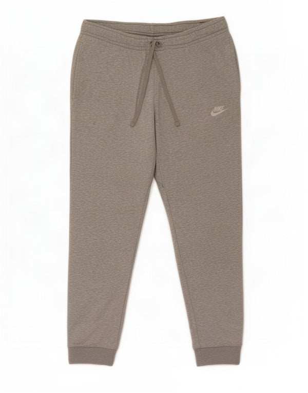 Nike Mens Tracksuit Trousers Joggers Medium Grey Flecked Cotton