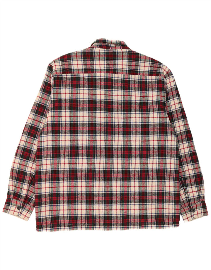 Piombo Mens Lumberjack Flannel Shirt XL Multicoloured Check Cotton