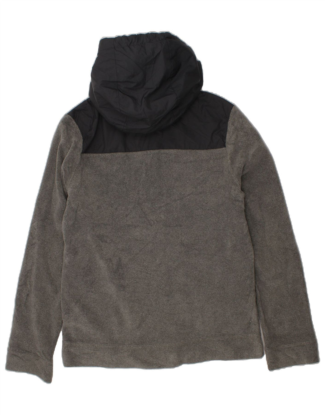 NIKE Boys Hooded Fleece Jacket 12-13 Years Large  Grey Colourblock Vintage Nike and Second-Hand Nike from Messina Hembry 