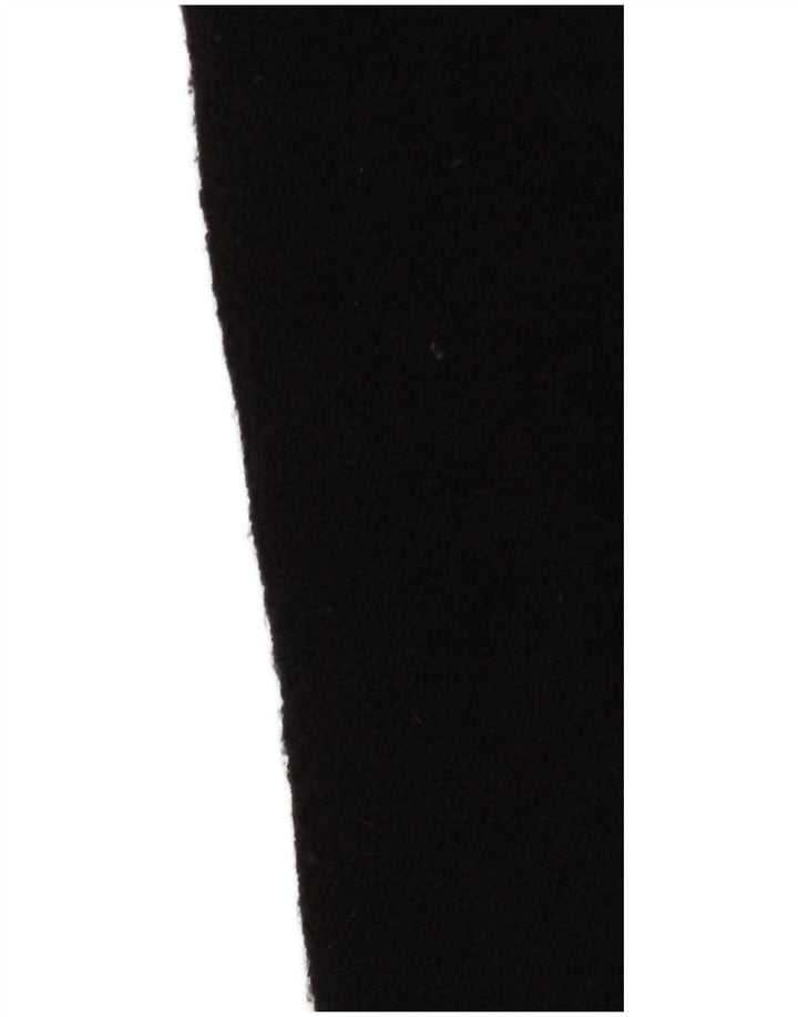 Desigual Womens Graphic Overcoat EU 40 Medium Black Wool