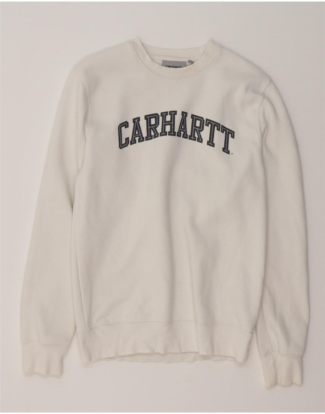 CARHARTT Mens Graphic Sweatshirt Jumper XS White Cotton